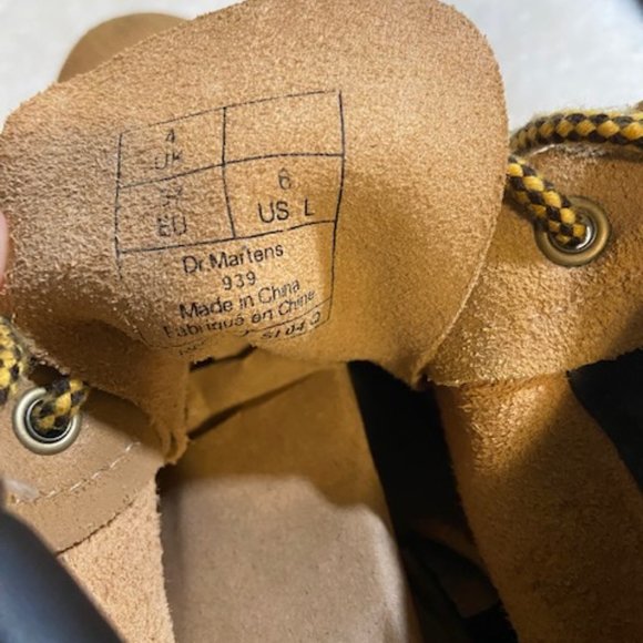 Brown Tan Dr. Martens 939 Suede Boots Size 6 - Picture 6 of 10